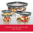 thumbnail image 3 of Rubbermaid Premier Tritan Variety Set of 5 Food Storage Containers, Clear Meal Prep, 3 of 7