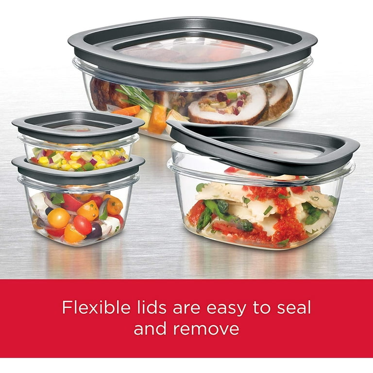 Rubbermaid premier food storage containers 0.5 cup with lids 12