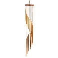 thumbnail image 5 of WRISTBIQUE 1Pack Golden Metal and Wood Wind Chime Pendant for Home Decoration 11.8x4.7x2in, 5 of 8