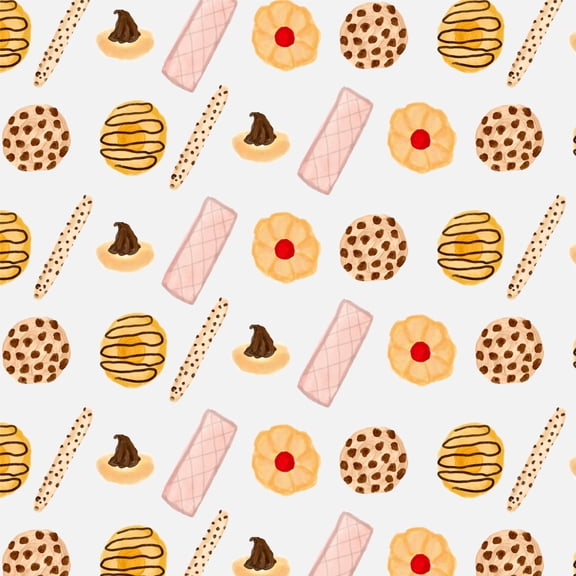 Delicious Cookies Desserts Pattern Premium Roll Gift Wrap Wrapping Paper