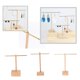 thumbnail image 3 of 2x Práctico Base de Estante de Suspensión de Joyería con Orificios Cuelga Pendientes Organizador Soporte de Soporte de Hugo Estante para colgar aretes de madera, 3 of 10