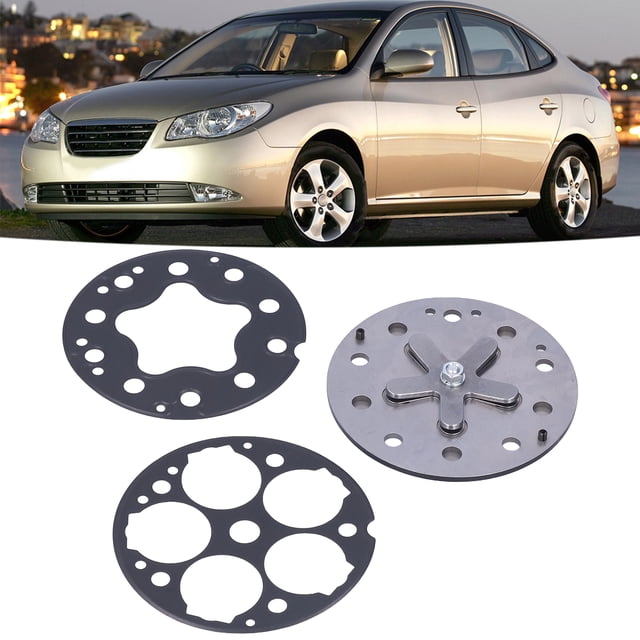 Conjunto De Placa De Válvula De Compresor De Coche ANGGREK 3 Unids/set Reemplazo De Metal Para Modelo SD508 5H14