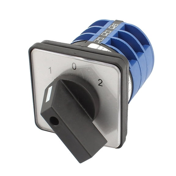 Square Panel 3-Pole 3-Position Locking Universal Rotary Changeover Switch