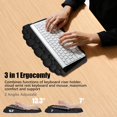 thumbnail image 3 of Soporte para teclado con reposamuñecas Cloud Memory Foam Black Lomil, 3 of 8