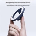 thumbnail image 4 of N52H Magnetic Phone Grip Stand with Soft Silicone Base for Hands Easy Viewing Gaming & Multiple Angle Rotation Support White, 4 of 4