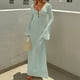 thumbnail image 1 of WILLBEST Trajes de Baño Para Dama, Vestido Maxi de Crochet Para Mujer, Para Playa, Para Nadar, de Manga Larga, Sexy, Ajustado, Para Verano, de Punto, 1 of 4