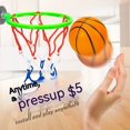 thumbnail image 4 of Juego de baloncesto The Door: incluye 1 mini baloncesto y 1 aro de red, juego de baloncesto de interior para el hogar, la oficina, mini baloncesto de 6 cm, 4 of 5