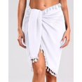 thumbnail image 3 of Mujer Playa Vestido Ropa Pareo Cover Up Encaje Media Falda, 3 of 8