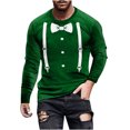 thumbnail image 2 of Blusas y camisas de manga larga y cuello redondo, camisetas casuales de moda para hombre, camisetas deportivas con estampado navideño, camisetas de manga larga, blusas de manga larga y cuello redondo,, 2 of 4