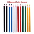 thumbnail image 4 of Methold Paquete de 12 Peel off Marker Grease Lápiz Vidrio Ropa Azulejo de cerámica Rollo de papel Cera Color Crayon Artesanía para niños Kits de experimentos de química, 4 of 6