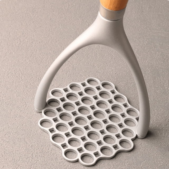 1pc, Premium Aluminum Alloy Potato Masher - Effortless Fruit and Vegetable Crusher, Ricer, and Smasher with Non-Slip Handle for Smooth Mashing - Kitchen Essential for Restaurant and Home Use