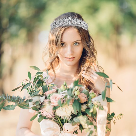 OUNONA Shiny Rhinestone Bridal Headband for Wedding Banquets and Special Occasions