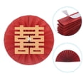 thumbnail image 5 of Uxcell 8"/9"/11" Round Paper Fans Hanging Decoration for Festival Wedding Party Backdrop, Red 6 in 1 Set, 5 of 6