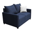 thumbnail image 3 of Love seat El Bazar Store Atlanta Lino Azul Marino 2 plazas Modular Moderno, 3 of 4