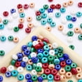 thumbnail image 3 of 90 Pcs 10mm Verre Mélangé Perles d'Espacement Lâches Rondes pour la Fabrication de Bijoux Accessoires de Bricolage, Rouge, 3 of 5