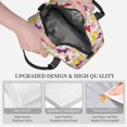 thumbnail image 3 of Naloa Butterflies and Vintage Print Lunch Bag for Women & Men Insulated Lunch Box or Cooler Lunch Tote Bags for Work, Travel, Outdoor, 3 of 5