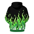 thumbnail image 3 of Uootdi Long Sleeve Hoodies for Women Drawstring Casual Hoodies Flame 3D Printed Graphic Pullover Tops with Pockets Gift, 3 of 9