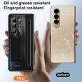 thumbnail image 5 of Dteck Slim Fit for Google Pixel Z Fold 2 Case with S Pen & S Pen Holder, Tempered Glass Screen Protector & Adjustable stand Hinge Protection Shockproof Lightweight Full Protective Cover,Black, 5 of 8