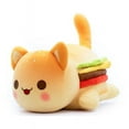 thumbnail image 1 of aphmau Poupée en Peluche Chat Hamburger 25cm, 1 of 2