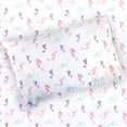 thumbnail image 1 of Kids Rule 3pc Mermaid Sheet Set, Twin Size, Pink, 1 of 2