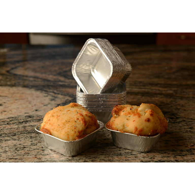 20Pcs Disposable 6-Cup Aluminum Foil Muffin Pans Standard Size
