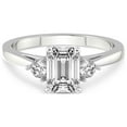 thumbnail image 4 of IGI Certified 4 Carat Emerald Shape Lab Grown Diamond Engagement Ring | 14K White Gold | Synthia Three Stone Lab Diamond Ring | FG-VS1-VS2 Quality Friendly Diamonds, 4 of 6