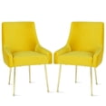 thumbnail image 3 of Novogratz Huxley Dining Chairs, Mustard Yellow (2-pack), 3 of 10