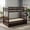 Brown, variant on Demi Bonn Twin Pull-Out Bunk Beds with Ladder in the Steps and a Trundle, Twin Over Twin Bunk Bed Platform, White