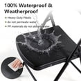 thumbnail image 4 of Decksplore Wide Plastic Folding Chair, Black, Indoor Outdoor Stackable Event Chair (Set of 4), 4 of 9