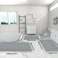 thumbnail image 2 of Bxaolu Bathroom Rug Set 5 Piece, Soft Bath Mat Set, Absorbent Bath Mats for Bathroom - Non-Slip & Washable Bathroom Rugs for Tub, Toilet and Floor, Gray, 2 of 9