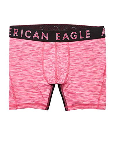 New American Eagle Men's 02362705 Space Dye 6 Flex Boxer Brief (Nyc Pink,  L) 