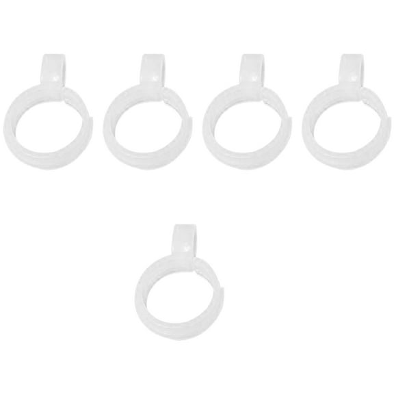 Fabric Roll Clip Set of 5 Pieces for Cross Stitching Portable Plastic Clamps White Color for Home