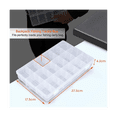 thumbnail image 7 of Tackle Box Organizer 18 Grids Plastic Craft Box Organizer Bead Organizer Clear Fishing Box with Dividers, 4 Pack, 7 of 7