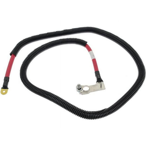 Left Battery Cable - Compatible with 2008 - 2009 Ford F-350 Super Duty 6.4L V8