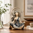 thumbnail image 5 of Moon Goddess Statue, Celestial Divine Feminine Resin Figurine Tabletop Desk Ornament for Home Office Shelf Decor, 5 of 6