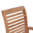 thumbnail image 6 of vidaXL Patio Dining Chairs Wooden Accent Chair with Cushions Solid Wood Teak, 6 of 11
