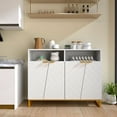 thumbnail image 2 of Costway 40" Buffet Storage Cabinet with 4 Doors & Adjustable Shelves Anti-Tipping Kits, 2 of 9