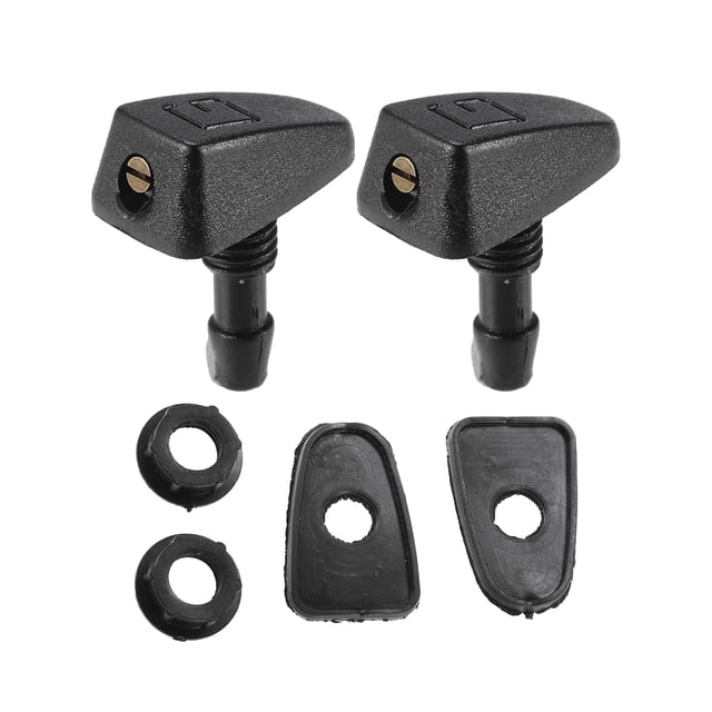 Kit de Boquillas de Parabrisas Ajustable Universal Negro 6 Uds Unique Bargains