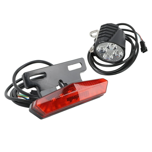 Juego De Faros Y Luces Traseras Para Bicicleta Eléctrica, Faro Multifunción, Señal De , Luz Trasera De Seguridad, LED De 24-48 V Para Bicicletas Eléctricas