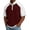 B-Burgundy, variant on Men's Waffle T-Shirts Half Zip Summer Tops Raglan Short Sleeve Casual Stand Collar Shirt Breathable Color Blocked Pullover Tees S-5XL B-Green