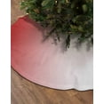thumbnail image 2 of Red Ombre Christmas Tree Skirt 36 Inches Large Christmas Skirt Tree, Red White Gradient Abstract Modern Minimalism Art Tree Skirt Christmas Decorations for Fireplace Party Holidays Indoor Outdoor, 2 of 7