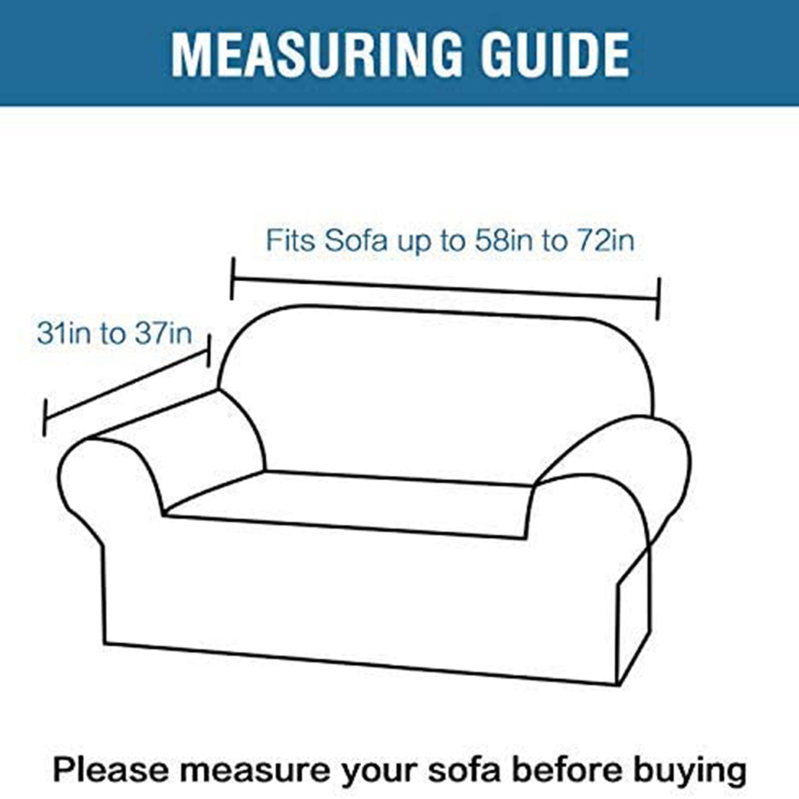 Stretch Velvet Sofa Slipcover,Non Slip Sofa Cover Washable Couch Cover