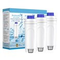 thumbnail image 1 of 3 Pack Water Filter Replacement for DeLonghi* Filter DLSC002 ECAM 22.110,Esam,ETAM,DLS C002,SER3017,5513292811,EC680,EC800, 1 of 7