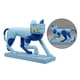 thumbnail image 2 of Figura de gato de resina, adornos mecánicos, escultura, estatua de animal, recuerdo Azul, 2 of 8
