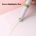 thumbnail image 4 of 3pcs/6pcs Quick-Drying Colorful Curve Highlighters, Cute Pattern Journal Fluorescent Pen, Creative Markers Stationery, 4 of 5