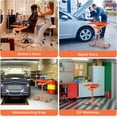 thumbnail image 4 of Bingirl Towallmark Plateau à Outils Mobile Roulant à Hauteur Réglable avec Roues et Tiroirs - 29x20x34 Pouces, Orange, Capacité jusqu'à 300 Lb pour Garage et Atelier, 4 of 6