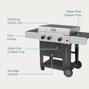 Charbroil Versa-Tile™ 28 3-Burner All-in-one Cooking Station