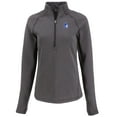 thumbnail image 2 of Women's Cutter & Buck Heather Black Duke Blue Devils Peshastin Eco Fleece Recycled Half-Zip Tri-Blend Jacket, 2 of 3