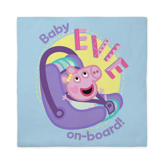 CafePress - Peppa Pig: Baby On Board! - Queen Duvet