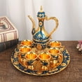 thumbnail image 2 of Elegant Coffee Pot Cups Set with Tray and 6 Retro Cups Exquisite Service Decorative Tea Set for Home Gatherings, 2 of 3